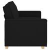vidaXL 2-Seater Sofa Black 180x78x84 cm Fabric