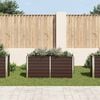 vidaXL Garden Raised Bed Brown 160x40x77 cm Galvanised Steel