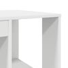 vidaXL Desk with Storage White 130 x 50.5 x 75 cm Engineered Wood
