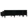 vidaXL L-shaped Sofa Bed Black 275x140x70 cm Fabric