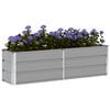 vidaXL Planter Light Grey 160 x 40 x 45 cm Steel