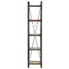 vidaXL 5-Tier Bookcase 40x30x180 cm Solid Reclaimed Wood