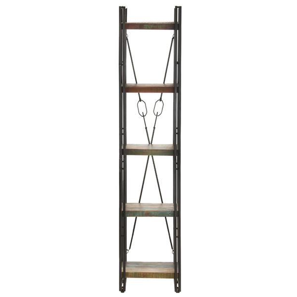 vidaXL 5-Tier Bookcase 40x30x180 cm Solid Reclaimed Wood