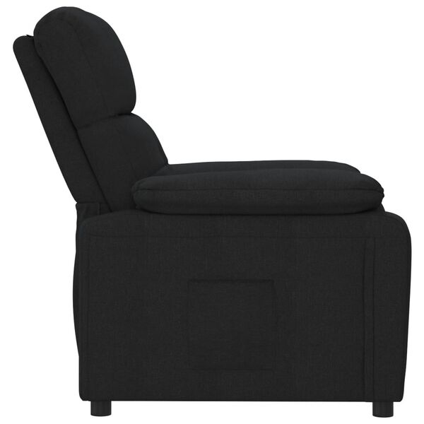 vidaXL Recliner Chair Black Fabric