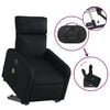 vidaXL Electric Stand up Massage Recliner Chair Black Faux Leather