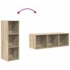 vidaXL Wall-mounted TV Cabinet Sonoma Oak 37x37x107 cm Engineered Wood