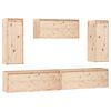 vidaXL 5 Piece TV Cabinet Set Solid Wood Pine