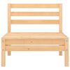 vidaXL Garden Middle Sofas 4 pcs Solid Pinewood