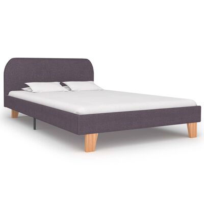 vidaXL Bed Frame Taupe Fabric King Single Size