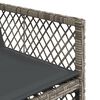 vidaXL 9 Piece Garden Dining Set with Cushions Grey Poly Rattan