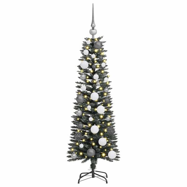 vidaXL Artificial Christmas Tree with 150 LEDs with Stand Green 120 cm