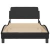 vidaXL Bed Frame "Dover" Black 107x203 cm King Single Faux Leather