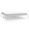 vidaXL Metal Bed Frame without Mattress White 180x200cm