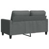 vidaXL 2-Seater Sofa Dark Grey 120 cm Fabric