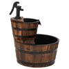 vidaXL Water Fountain with Pump 44.5x44.5x58 cm Solid Wood Fir