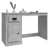 vidaXL Desk with Drawer Concrete Grey 115x50x75 cm Engineered Wood