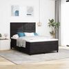 vidaXL Box Spring Bed Black and White 137 x 187 cm Velvet