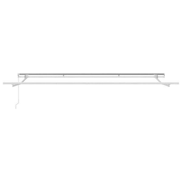 vidaXL Awning Frame Manual White 450 x 300 cm Aluminium