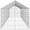 vidaXL Rabbit Cage Silver 600 x 78 x 78 cm Galvanised Steel