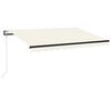 vidaXL Automatic Retractable Awning 300x250 cm Cream
