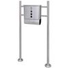 Mailbox on Stand Stainless Steel