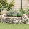 vidaXL Hexagonal Gabion Raised Bed 200x173x40 cm