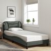 vidaXL Bed Frame without Mattress "Hvar" Dark Grey 90x190 cm Fabric
