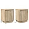 vidaXL Bedside Cabinet 2 pcs Sonoma Oak 39 x 34.5 x 50 cm