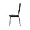 vidaXL Dining Chairs 4 pcs Black Faux Leather