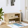 vidaXL Shoe Cabinet Sonoma Oak 80x35x45 cm Engineered Wood
