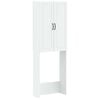 vidaXL Toilet Cabinet UTRECHT White 66 x 25.5 x 190 cm Engineered Wood