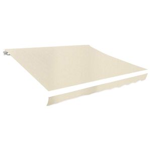 vidaXL Awning Replacement Fabric Cream 300x250 cm Polyester