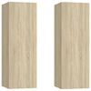 vidaXL TV Cabinets 2 pcs Sonoma Oak 30.5x30x90 cm Engineered Wood