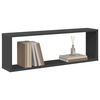 vidaXL Wall Cube Shelf 4 pcs Grey 80x15x26.5 cm Engineered Wood