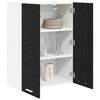 vidaXL Hanging Cabinet Black Oak 60 x 31 x 80 cm Engineered Wood