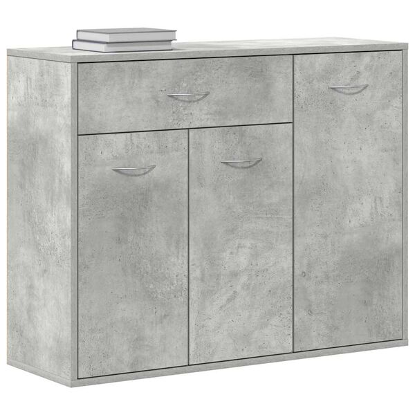 vidaXL Sideboard Concrete Grey 88x30x70 cm Engineered Wood