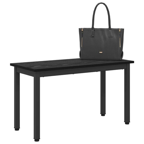 vidaXL Bench Black Oak 80 x 35 x 45 cm Engineered Wood