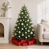 vidaXL 100 Piece Christmas Ball Set 3/4/6 cm Silver