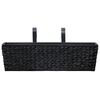 vidaXL Planters 2 pcs Water Hyacinth Black