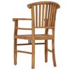 vidaXL Garden Chairs 2 pcs Solid Teak Wood