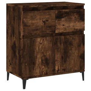 vidaXL Sideboard Smoked Oak 60x35x70 cm Engineered Wood