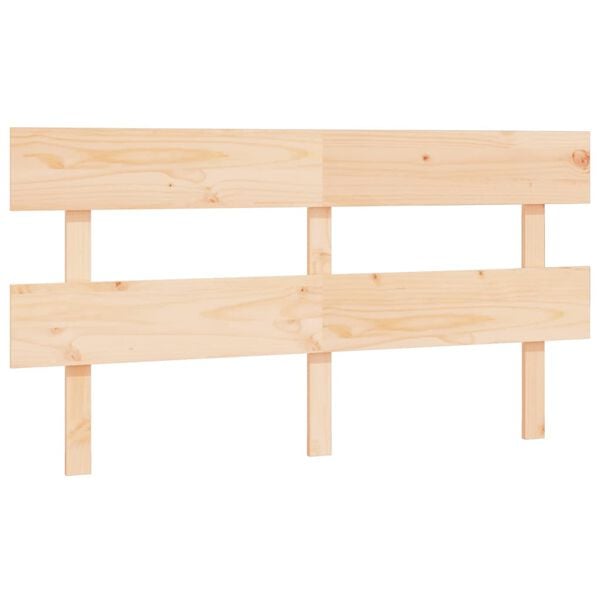 vidaXL Bed Headboard 154x3x81 cm Solid Wood Pine