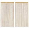 vidaXL String Curtains 2 pcs 140x250 cm Beige