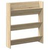 vidaXL Wall Shoe Cabinet Sonoma Oak 80x18x90 cm Engineered Wood