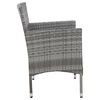vidaXL 4 Piece Garden Lounge Set with Cushions Poly Rattan Grey