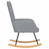 vidaXL Rocking Chair Light Grey Fabric