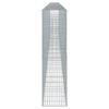 vidaXL Gabion Basket with Cover 1000x50x200 cm Galvanised Iron