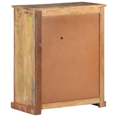 vidaXL Sideboard with Buddha Cladding 60x35x75 cm Solid Reclaimed Wood