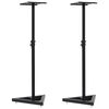 vidaXL Studio Monitor Speaker Stands 2 pcs Black Steel