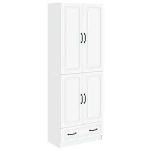 vidaXL Cabinet Set 2 pcs White Engineered Wood